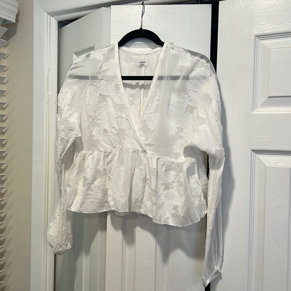 Aritzia white blouse. Size XXS.